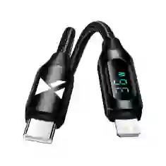 Кабель Wozinsky USB-C to Lightning with LED Display 36W 1 m Black (WUCLC1)
