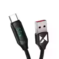 Кабель Wozinsky USB-A to USB-C with LED Display 66W 6A 2 m Black (WUACC2)