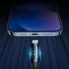 Кабель Wozinsky USB-A to Lightning with LED Display 2.4A 1 m Black (WUALC1)