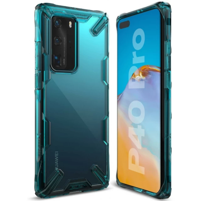 Чохол Ringke Fusion X для Huawei P40 Pro Turquoise Green (8809716071104)