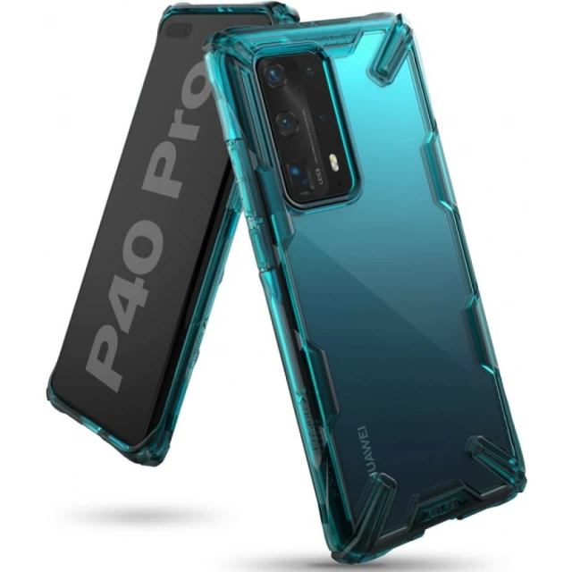 Чохол Ringke Fusion X для Huawei P40 Pro Turquoise Green (8809716071104)