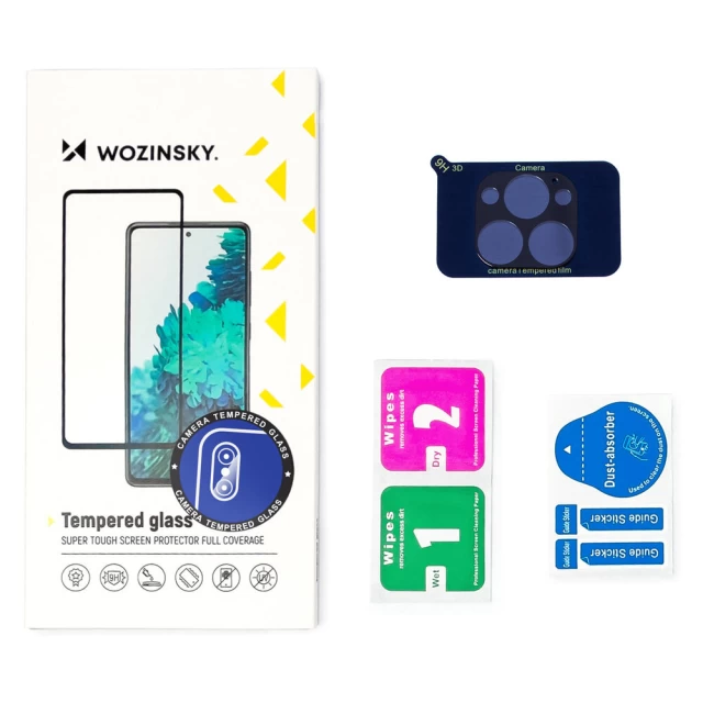 Защитное стекло Wozinsky для камеры iPhone 15 Plus Full Camera Glass Black (9145576282229)