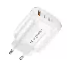 Сетевое зарядное устройство Wozinsky 60W 2xUSB-C | USB-A White (WWCUCW)