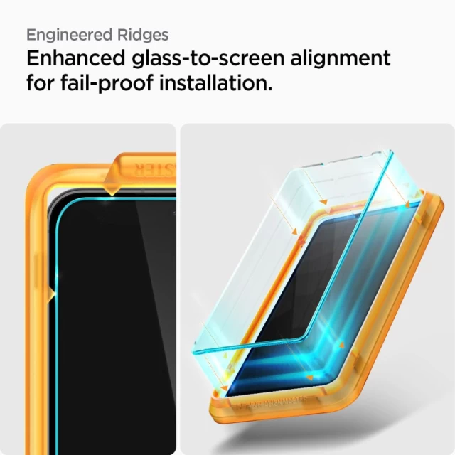 Защитное стекло с рамкой для установки Spigen Glas.TR AlignMaster (2 Pack) для Samsung Galaxy S23 FE Clear (AGL06986)