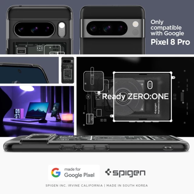 Чехол Spigen Ultra Hybrid для Google Pixel 8 Pro Zero One (ACS06316)