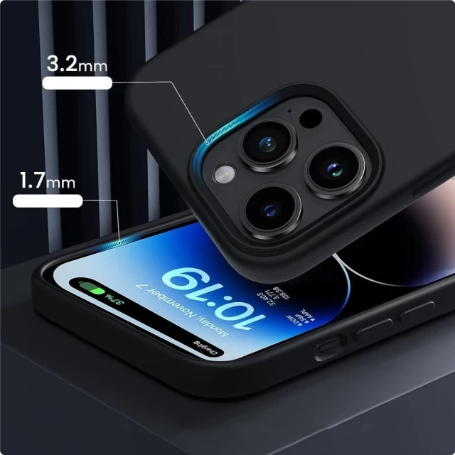 Чехол Tech-Protect Silicone для iPhone 15 Pro Titanium with MagSafe (9319456606843)