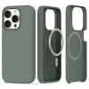 Чохол Tech-Protect Silicone для iPhone 15 Pro Olive with MagSafe (9319456606850)