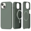 Чехол Tech-Protect Silicone для iPhone 15 Olive with MagSafe (9319456606898)