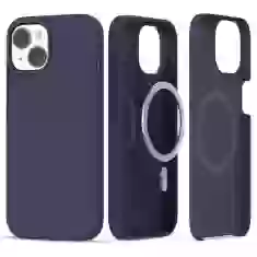 Чохол Tech-Protect Silicone для iPhone 15 Navy with MagSafe (9319456606744)