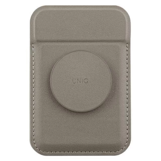 Чехол-бумажник UNIQ Flixa Flint Grey with MagSafe (UNIQ-FLIXA-GREY)