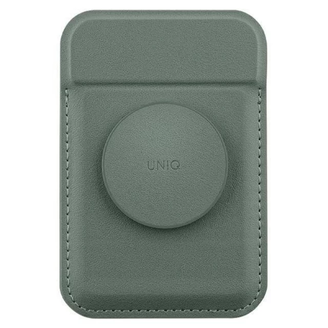 Чехол-бумажник UNIQ Flixa Lichen Green with MagSafe (UNIQ-FLIXA-LICHENGREEN)