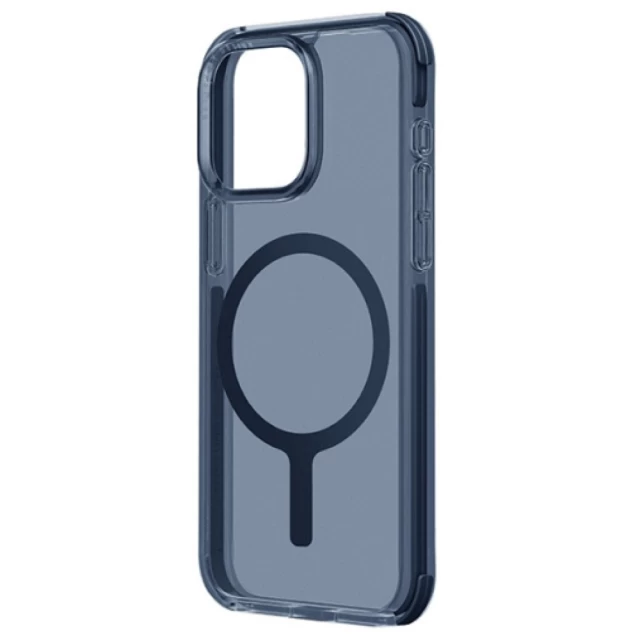 Чехол UNIQ Combat для iPhone 15 Pro Max Smoke Blue with MagSafe (UNIQ-IP6.7P(2023)-COMAFMSBU)