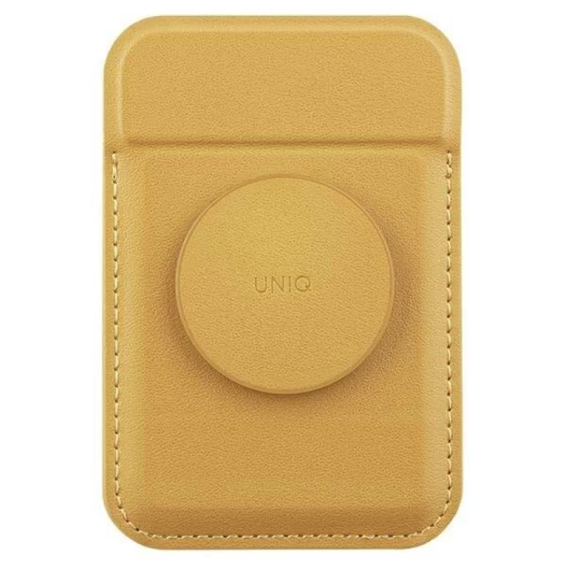 Чехол-бумажник UNIQ Flixa Canary Yellow with MagSafe (UNIQ-FLIXA-CYELLOW)