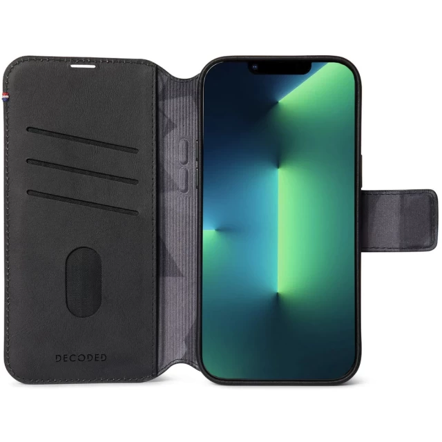 Чохол-книжка Decoded Detachable Wallet для iPhone 14 Pro Max Black with MagSafe (D23IPO14PMDW5BK)