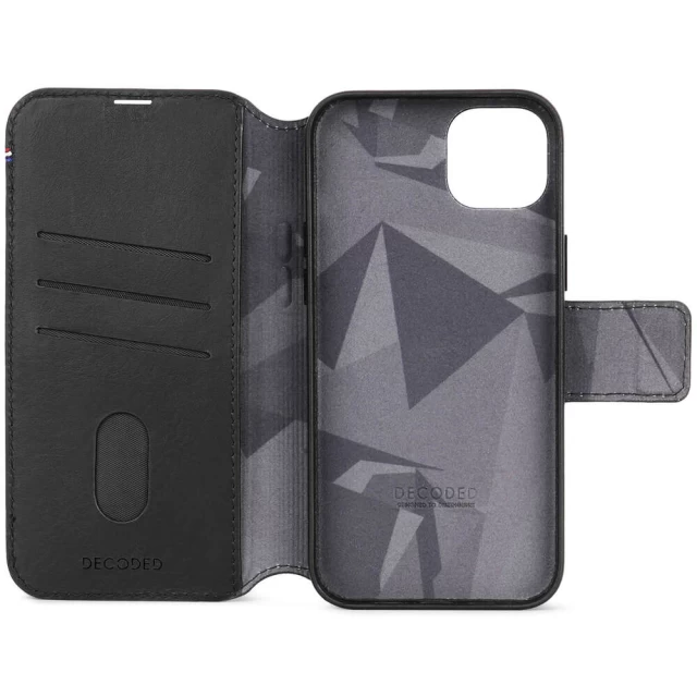 Чехол-книжка Decoded Detachable Wallet для iPhone 15 Plus Black with MagSafe (D24IPO15PLDW5BK)