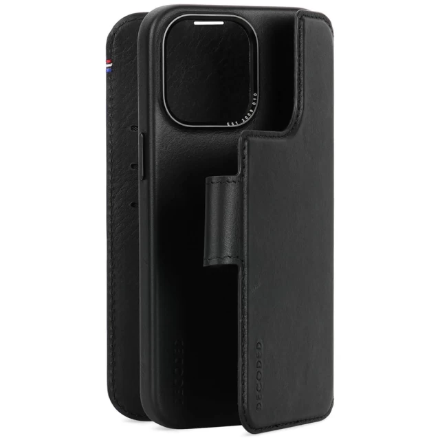 Чехол-книжка Decoded Detachable Wallet для iPhone 15 Pro Max Black with MagSafe (D24IPO15PMDW5BK)