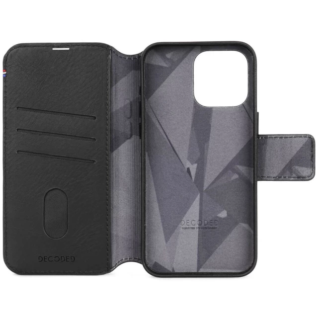 Чохол-книжка Decoded Detachable Wallet для iPhone 15 Pro Max Black with MagSafe (D24IPO15PMDW5BK)