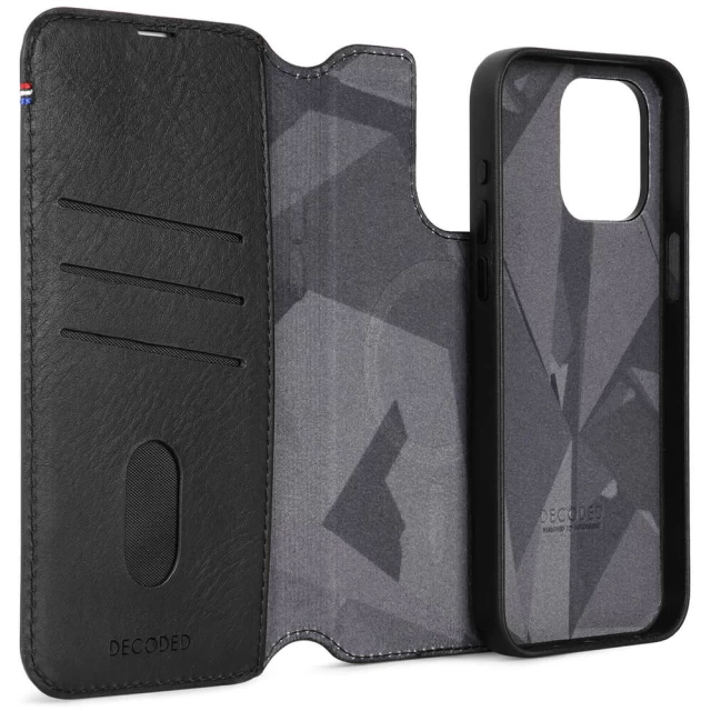 Чехол-книжка Decoded Detachable Wallet для iPhone 15 Pro Max Black with MagSafe (D24IPO15PMDW5BK)