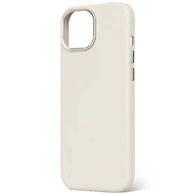 Чехол Decoded Leather Back Cover для iPhone 15 Clay with MagSafe (D24IPO15BC1CY)