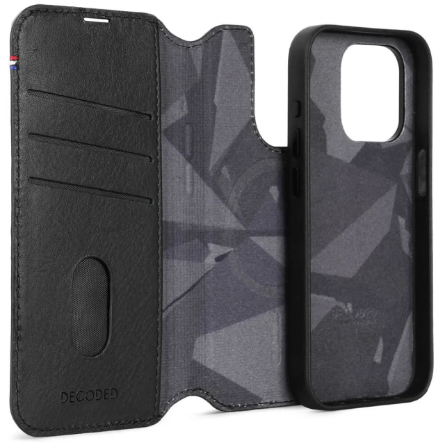Чохол-книжка Decoded Detachable Wallet для iPhone 15 Pro Black with MagSafe (D24IPO15PDW5BK)