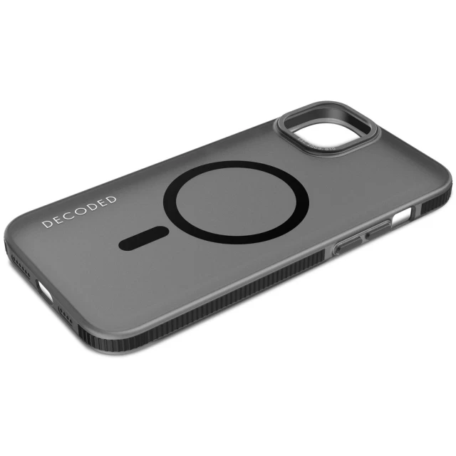 Чехол Decoded Grip Case для iPhone 15 Plus Ice Black with MagSafe (D24IPO15PLBCT2FK)