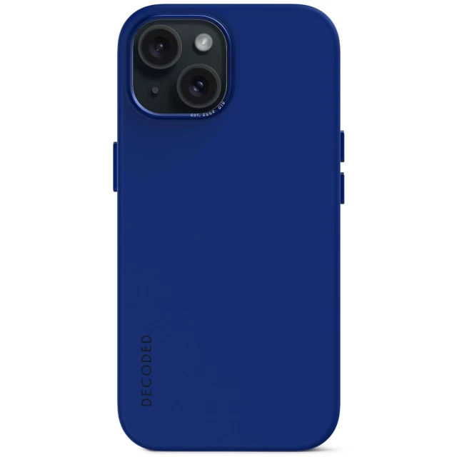 Чехол Decoded Silicone Back Cover для iPhone 15 Galactic Blue with MagSafe (D24IPO15BCS9GB)