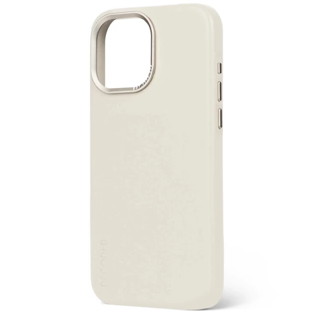 Чехол Decoded Leather Back Cover для iPhone 15 Pro Max Clay with MagSafe (D24IPO15PMBC1CY)