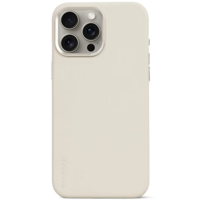 Чехол Decoded Leather Back Cover для iPhone 15 Pro Max Clay with MagSafe (D24IPO15PMBC1CY)