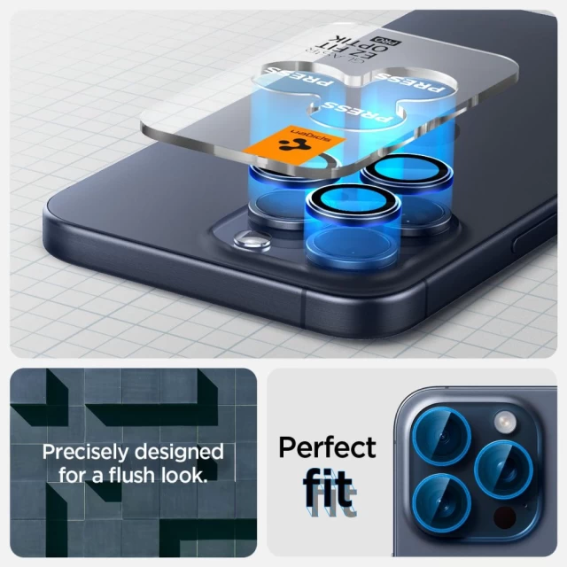 Захисне скло Spigen для камери iPhone 15 Pro | 15 Pro Max | 14 Pro | 14 Pro Max Optik.TR 