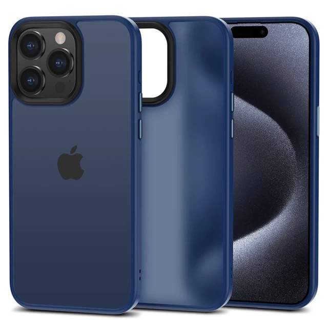 Чохол Tech-Protect MagMat для iPhone 15 Pro Matte Navy (9319456606584)