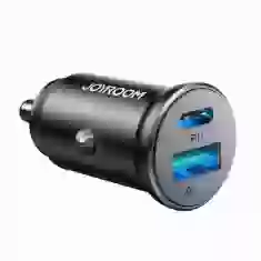 Автомобильное зарядное устройство Joyroom USB-A/USB-C 30W Black (JR-CCN05)