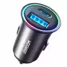Автомобільний зарядний пристрій Joyroom USB-A/USB-C 60W Black (JR-CCN04)