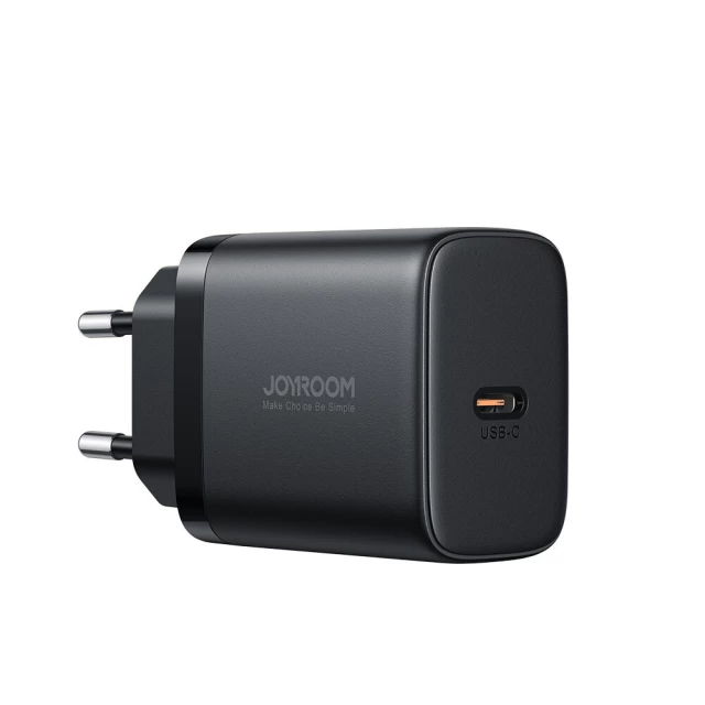 Сетевое зарядное устройство Joyroom 25W USB-C with USB-C to USB-C Cable 1m Black (6956116705497)