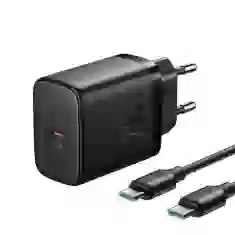 Сетевое зарядное устройство Joyroom 25W USB-C with USB-C to USB-C Cable 1m Black (6956116705497)