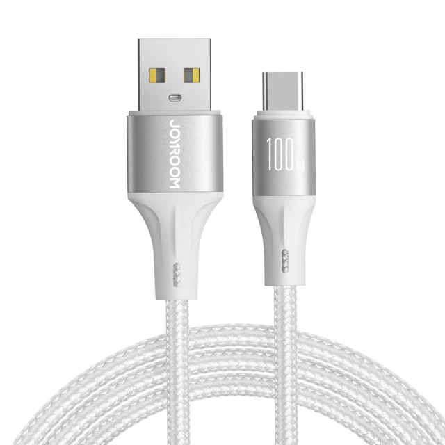 Кабель Joyroom Light-Speed Series USB-A to USB-C 1.2 m White (6941237109996)