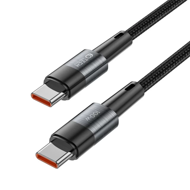 Кабель Tech-Protect UltraBoost USB-C to USB-C 100W 5A 2 m Grey (9319456606133)