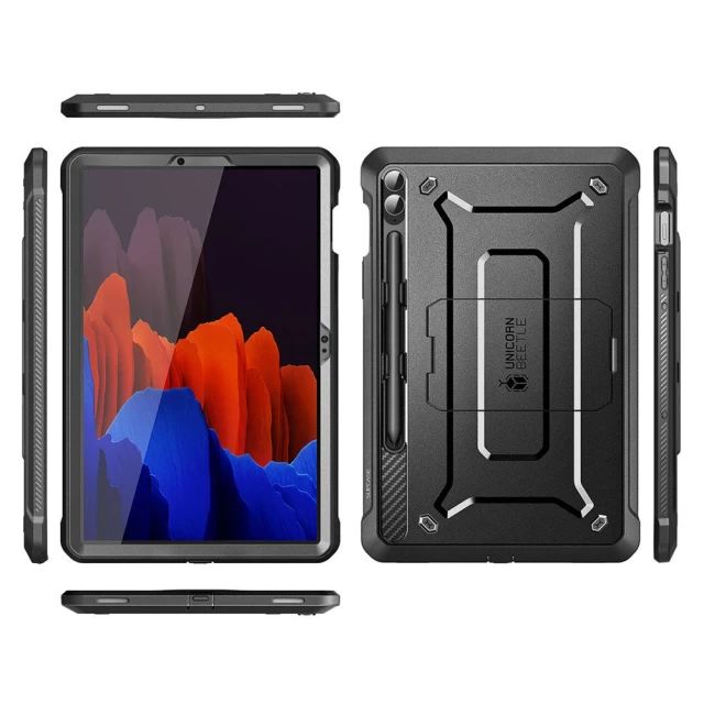 Чехол и защитное стекло Supcase Unicorn Beetle Pro для Samsung Galaxy Tab S9 FE Plus 12.4 (X610 | X616B) Black (843439138360)