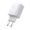 Мережевий зарядний пристрій Tech-Protect 20W 2xUSB-C with USB-C to Lightning Cable 1m White (9319456607307)