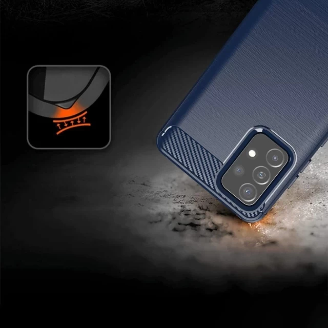Чехол HRT Carbon Case для Xiaomi Redmi 10C Blue (9145576248959)