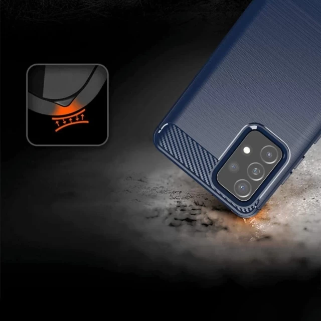 Чохол HRT Carbon Case для Xiaomi Redmi 10C Blue (9145576248959)