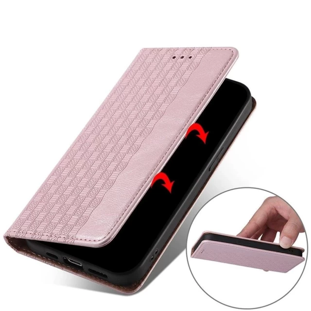 Чехол-книжка HRT Magnet Strap Case для Xiaomi Redmi Note 11 Pink (9145576250525)