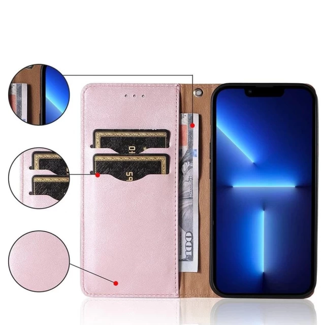 Чохол-книжка HRT Magnet Strap Case для Xiaomi Redmi Note 11 Pink (9145576250525)