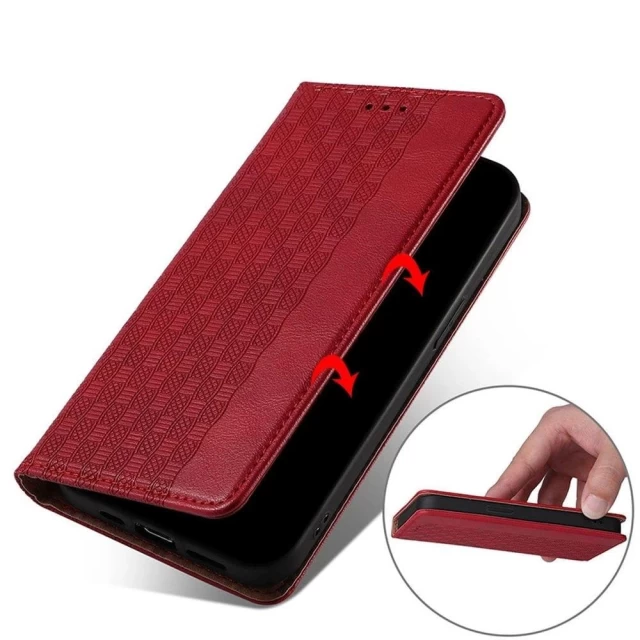 Чехол-книжка HRT Magnet Strap Case для Samsung Galaxy S22 Ultra Red (9145576250693)
