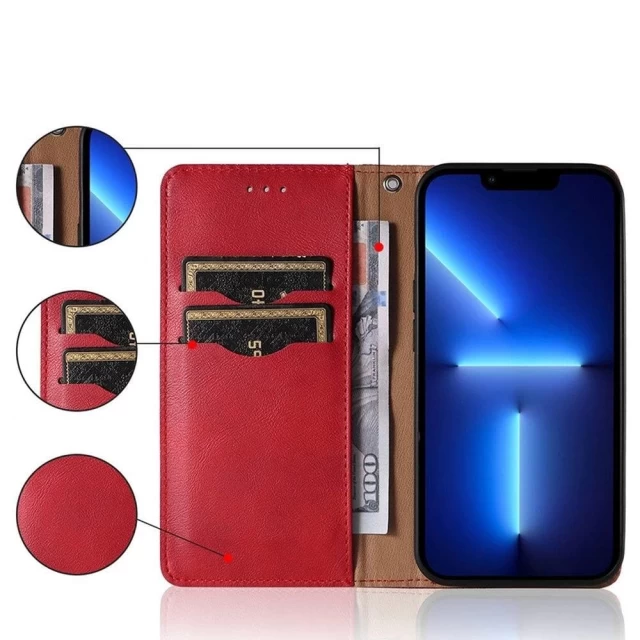 Чохол-книжка HRT Magnet Strap Case для Xiaomi Redmi Note 11 Red (9145576250532)