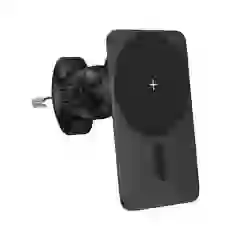 Автодержатель с функцией беспроводной зарядки WIWU Liberator Magnetic Wireless Charger Black (Wi-Q001)