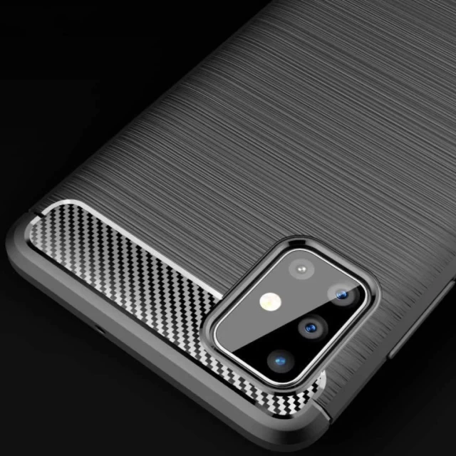 Чехол Tech-Protect TPUcarbon для Huawei P40 Lite E Black (0795787710319)