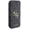 Чехол-книжка Guess 4G Big Metal Logo для iPhone 16 Pro Black (GUBKP16L4GMGGR)