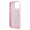 Чехол Guess Grained Gold Ring для iPhone 16 Pro Pink with MagSafe (GUHMP16LPGHSMMP)