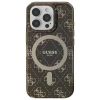 Чохол Guess IML 4G Background для iPhone 16 Pro Brown with MagSafe (GUHMP16LH4DTEW)