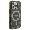 Чохол Guess IML 4G Background для iPhone 16 Pro Brown with MagSafe (GUHMP16LH4DTEW)